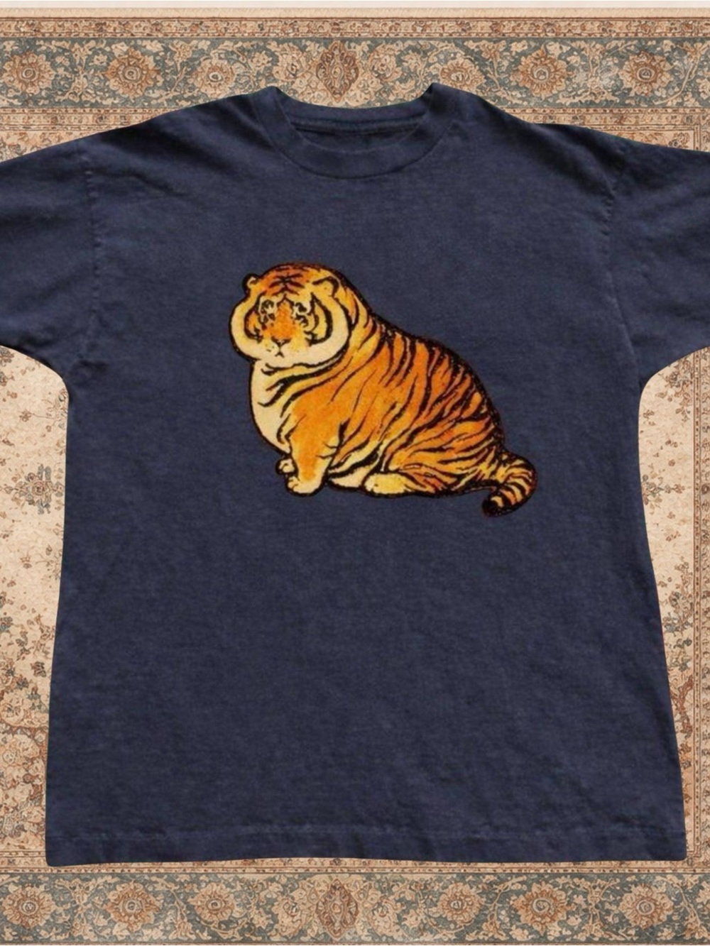 Gildan Black Fat Tiger Graphic Tee